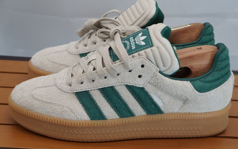 adidas Originals Samba XLG Put Green Gum Casual Platform Shoes JI3197 Sz 10.5